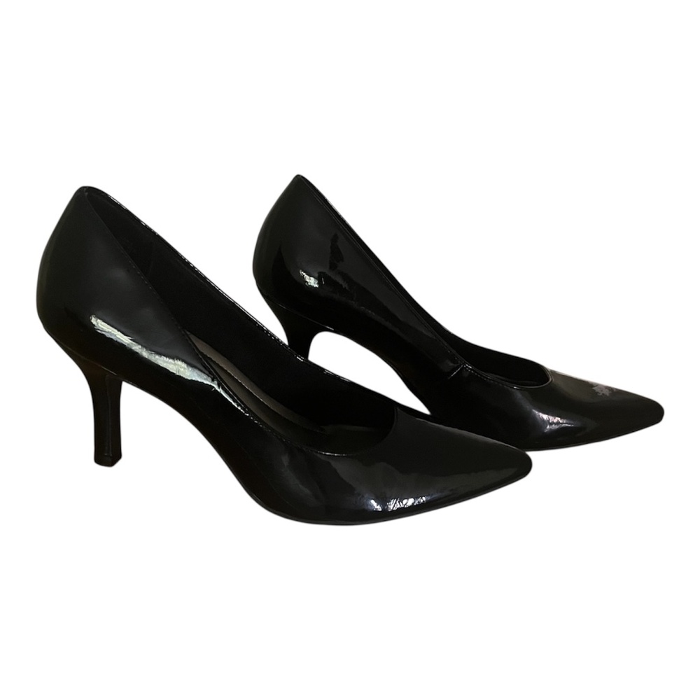 Comfort Plus by Predictions Black Patent Heels - Picture 2 of 9